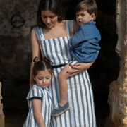 Top mujer Lino  'Le ciel bleu'