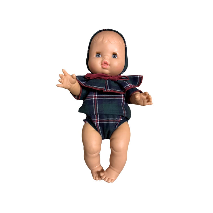 Ropa de muñeca Tartán