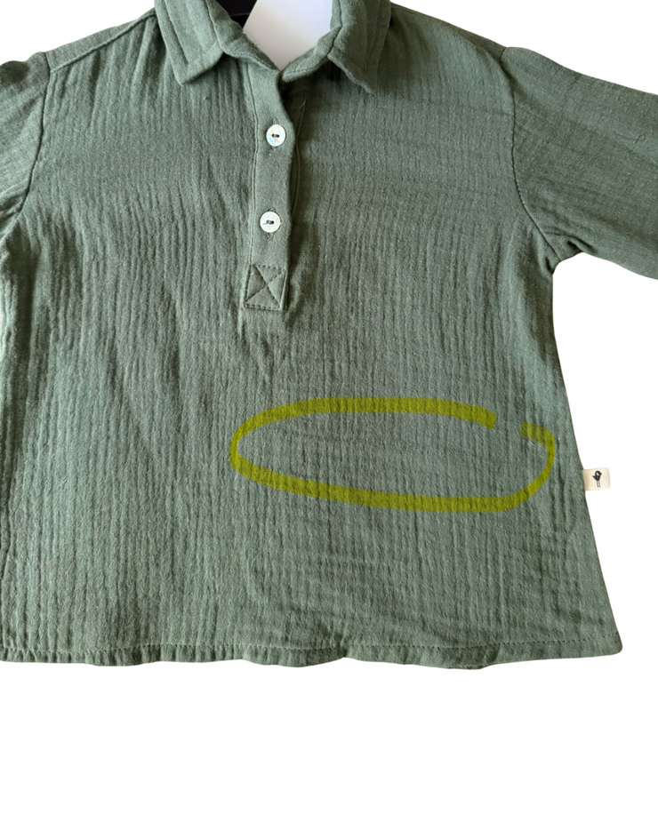 Polera bambula verde