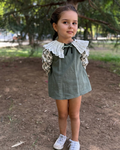 Vestido EntreSaison con cuello extraible (no culotte)