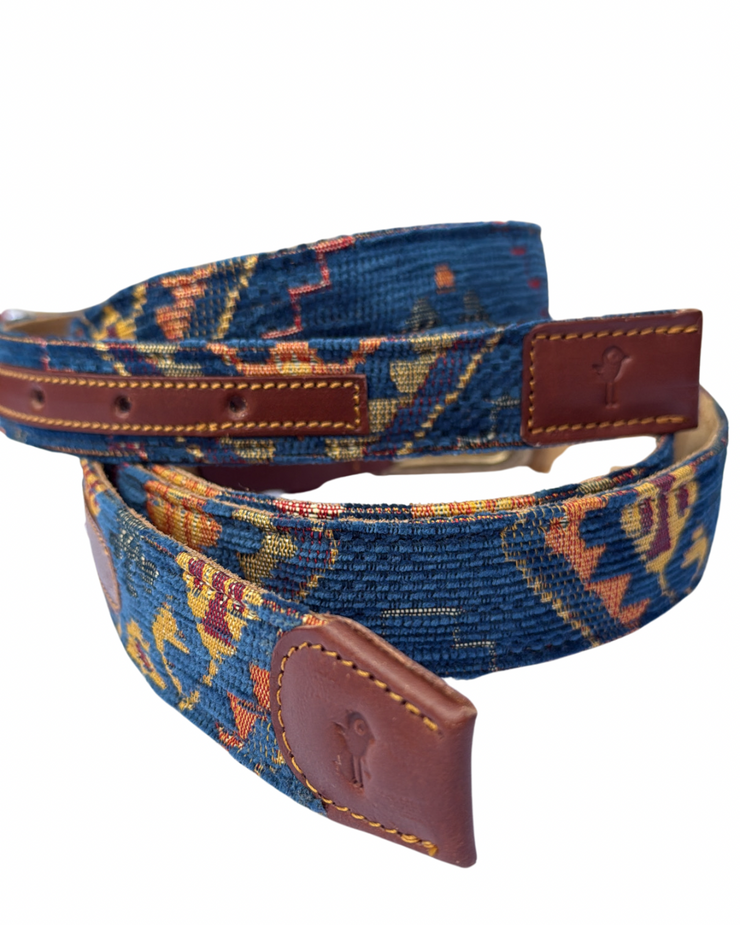 Cinturón etnico azul